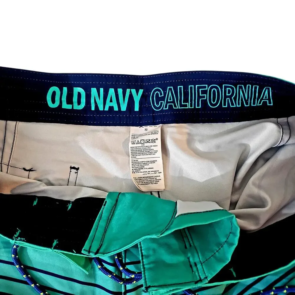 Old Navy Swimwear pool wear for Men Blue Board Shorts